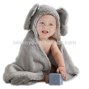 Elefant grau Baby mit Kapuze Bambus Handtuch Baumwolle Baby-Dusche-Geschenk für Kleinkinder Mädchen und Jungen, halten Sie Ihre kleine warm